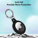 Airtag Holder, 4 Pack Silicone Airtag Case with Keyring for Keys, Bags, Luggage, Pet Collars, Anti-Lost and Scratch-Resistant Air Tag Holder for Apple Air Tags 2021